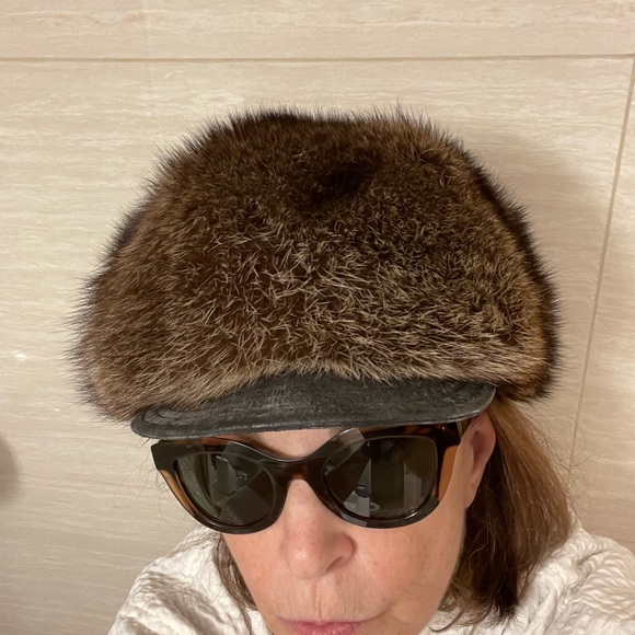 Vintage Rabbit Fur Hat and Muff in perfect condition